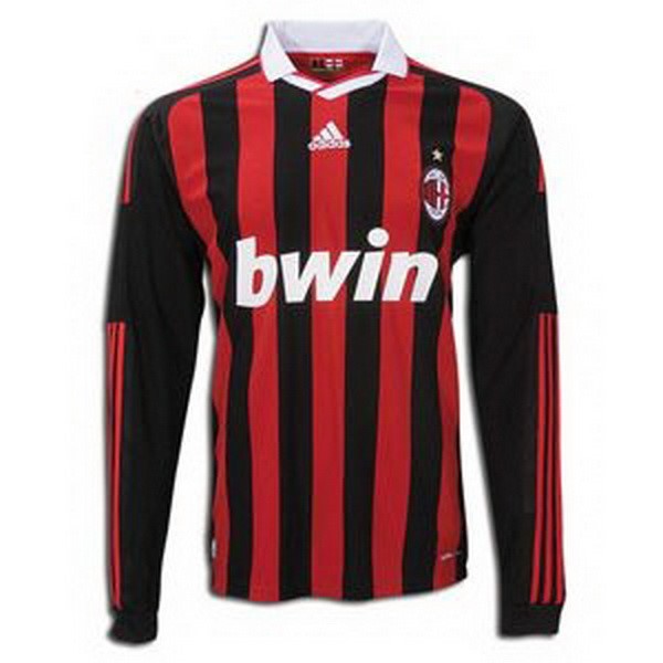 Camiseta AC Milan Primera equipo ML Retro 2009/2010 Rojo